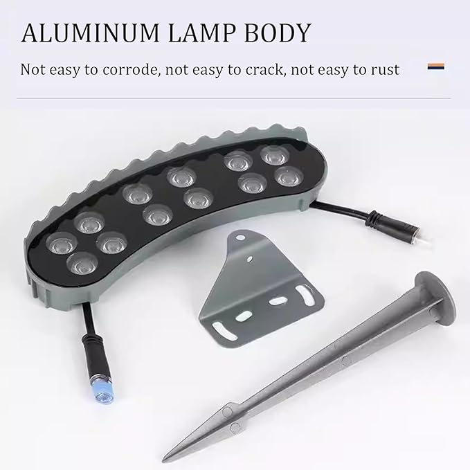 Palm Tree Lights Die‑cast Aluminum LED Tree Hugger Lights Outdoor for Villa Garden Landscape Lighting.Excluding Transformer(Red5 lamp Heads)