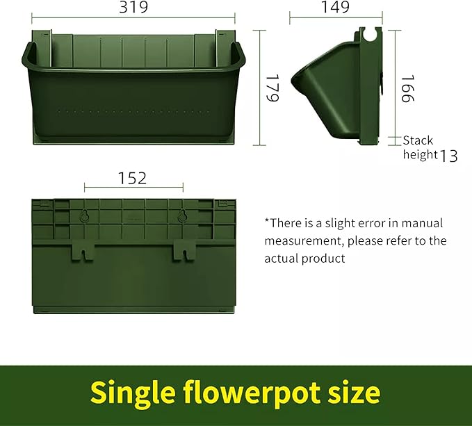 Wall-Mounted Planter Raised Beds Set Vertical Garden Bed Hanging Elevated Planter Box for Outdoor Indoor Flowers Vegetables