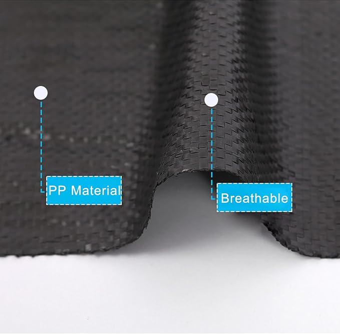 NFNSIG 20 Sheets Weed Barrier Fabric Open Grass Cloth Woven Landscape Fabric Weed Mat Fabric Weed Blocker Fabric Landscape Membrane Cloth for Control Landscaping Tree Protection(0.8m)