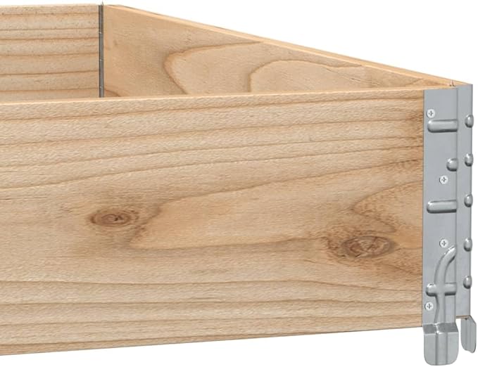 Wood Garden Planter Box for Growing Vegetables Flowers Herbs Fruits Outdoor Wooden Raised Garden Bed Planter Outdoor Planting Bed for Backyard Garden 39.4x39.4