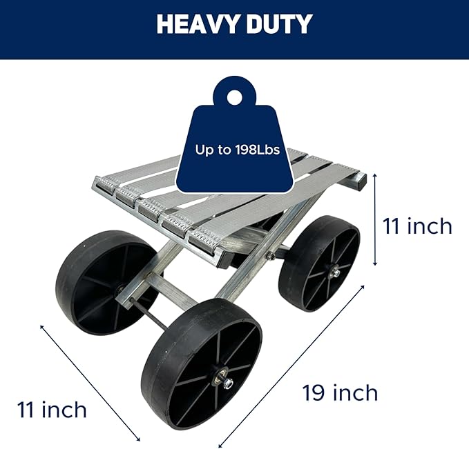 Hryan Rolling Garden Stool for Farm Work Foldable Heavy Duty Roller with Wheels for Daily House Work
