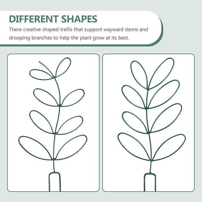 Happyyami 2pcs Green Plant Climbing Support Trellis for Garden Outdoor Vine Plant Frame and Tomato Rack Climbing Structure Suitable for Patio