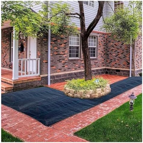 Weed Control Fabric Woven Landscape Ground Cover for Garden Planting Heavy-Duty Weed Barrier Membrane (0.9x60m/3x200ft) - Durable Eco-Friendly Solution