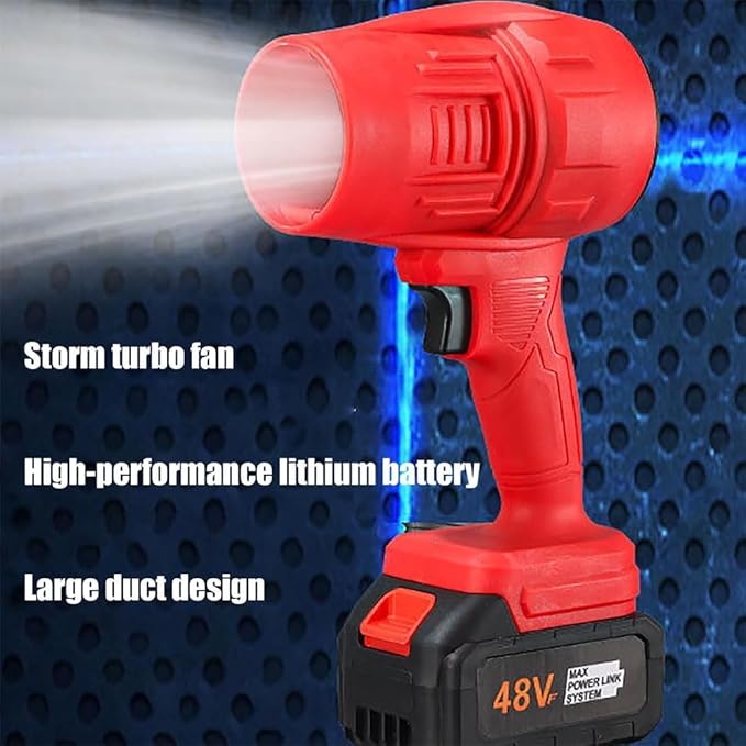 Blower CordlessHand Held Leaf Blower Cordless (Two Green Batteries)