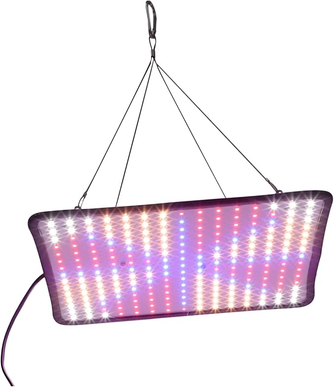 GALPADA Led Hanging Grow Light for Indoor Plants Full Range Dimmable Plant Growth Lamp with Hooks and Chains Lightweight for Photosynthesis and Indoor Growing