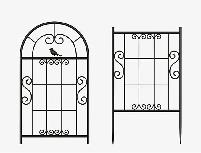 185X52CM Large Garden Trellises For Climbing PlantsRustproof Plants SupportMetal Fence Trellis For Rose Vines Climbing Plants Flower Vegetables Clematis Outdoor Patio Lawn Yard Decoration ( Color :