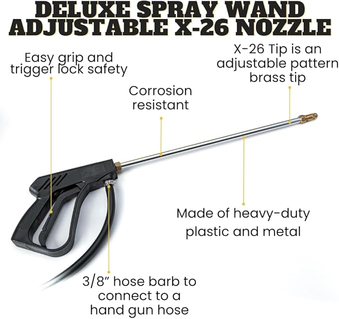 15 Gallon Gold Spot Sprayer – 2.2 GPM SHFLO 12V Pump Deluxe Handgun with Adjustable Tip 15’ Hose – ATV/UTV Sprayer for Lawn Garden Weed &amp Pest Control