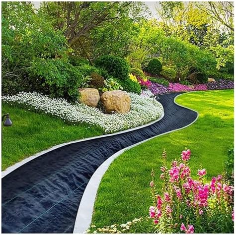 Weed Control Membrane - Heavy-Duty Landscape Fabric Garden Ground Cover Durable Weed Barrier 0.9x50m (3x164ft) for Effective Weed Block &amp Soil Protection