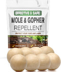Mole Repellent Gopher Repellent Groundhogs Repellant Outdoor Vole Deterrent Armadillo Repellent for Lawns Keep Mole Out of Yard Get Rid of Gophers Covers Up to 120 Sq Ft-8Pcs