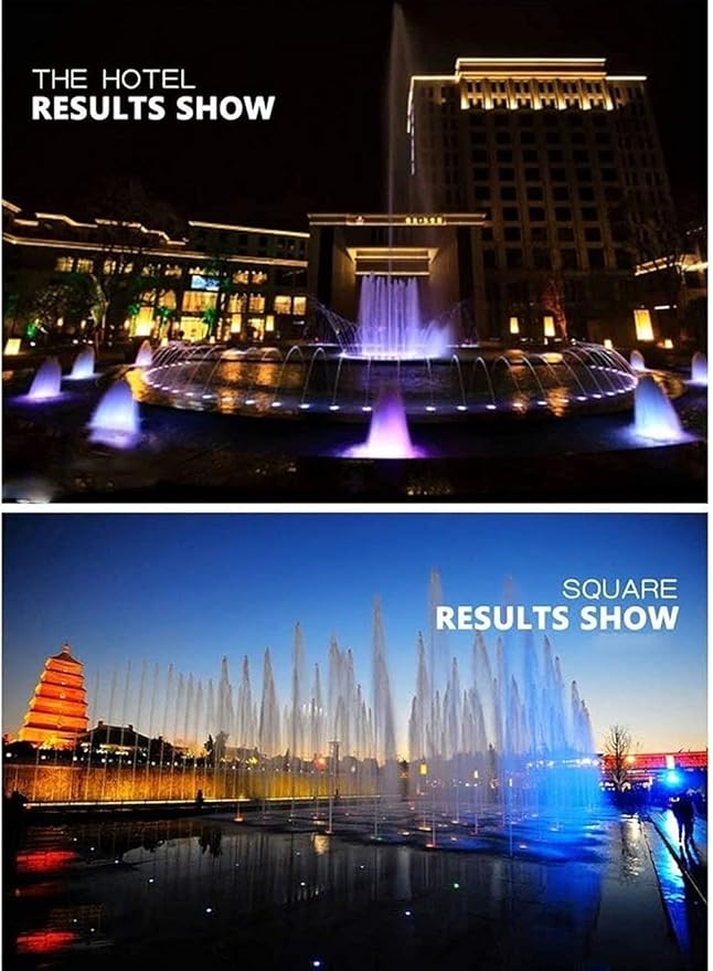 Colorful Changing Pool Lamp LED Underwater Light Landscape Spotlight Ring Buried Lamp Underwater Lights Fountain Light 6W/9W/12W/18W (Color : Warm White Light Size : 6W)