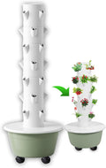 Soilless Growing System Hydroponics Growing System Vertical Tower Automated Aeroponics Indoor Tower Garden with LED Grow Lights C(36Pots)