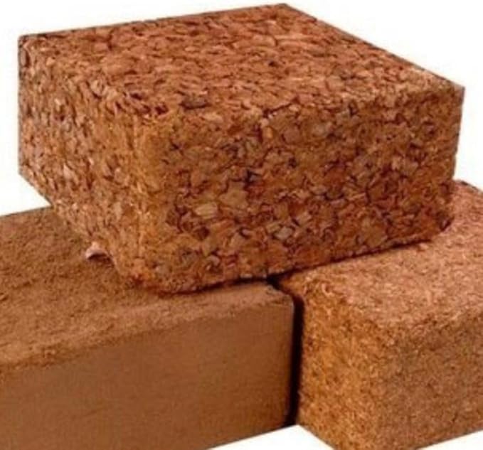 Organic Coco Coir Chunk Blocks – Compressed with Low EC and PH Balance High Expansion OMRI Listed Renewable Coco Soil for Gardening