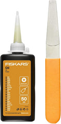 Fiskars Maintenance Kit For Garden Cutting Tools with Diamond File Oil and Care Instructions 1001640 Standard 11 x 7 x 3 cm