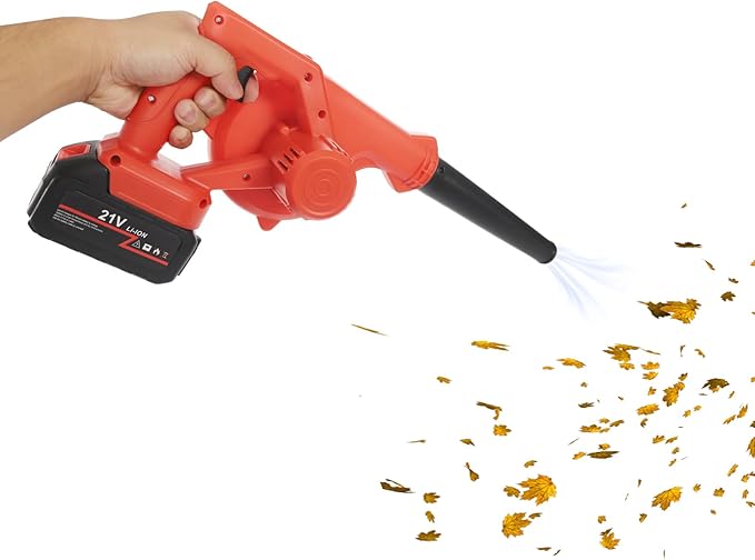 Mini Air Blower Handheld Dust Vacuum Dual Function 20''×8'' Cordless Small Lightweigth Grass Leaf Dust Blower for Car Room Keyboard Floor Corner