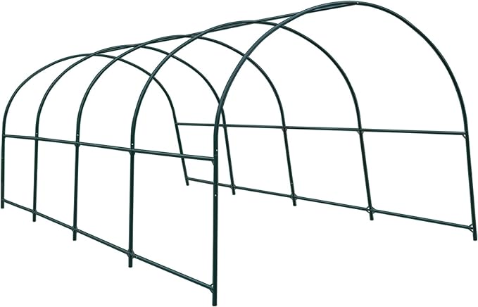 Strong Camel Greenhouse Replacement Frame for 20' X 10' X 7' Larger Hot Garden House  Support Arch Frame Climbing Plants/Flowers/Vegetables (20' X 10' X 7')