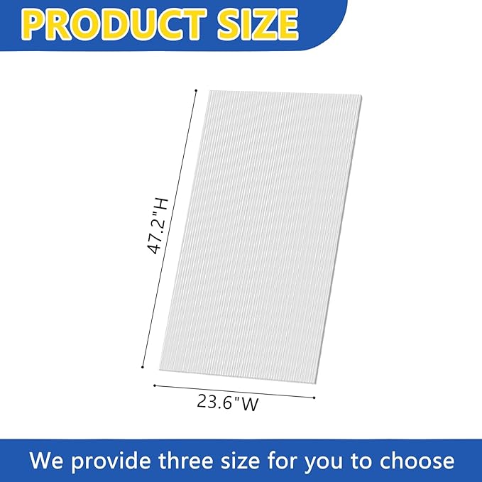 Polycarbonate Greenhouse Panels Twin-Wall Polycarbonates Sheet Clear Polycarbonate Panels for GreenhouseOutdoor Garden Plant Stand Roof (47.2''H x 23.6''W x 0.16''T 6)