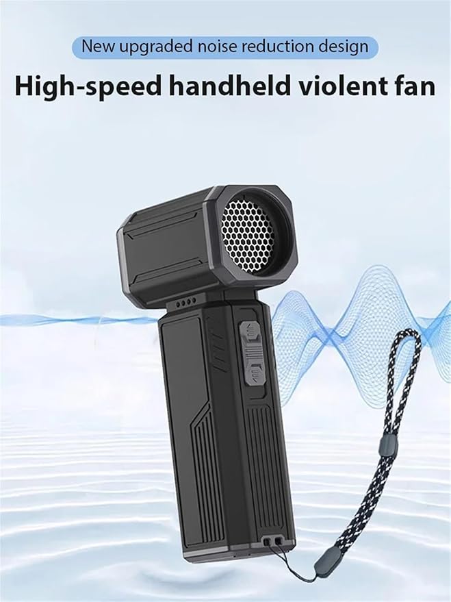 130000RPM Turbo Jet Fan Wind Speed 52m/s Brushless Motor Handheld Duct Fan High-Performance Cyclone Turbo Electric Air Blower