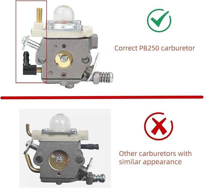 A021001881 Carburetor A021001882 for Echo PB-250 PB250 PB 250 Handheld Leaf Blower Replaces WTA-33 WTA-33-1 Carb with Air Filter Kit