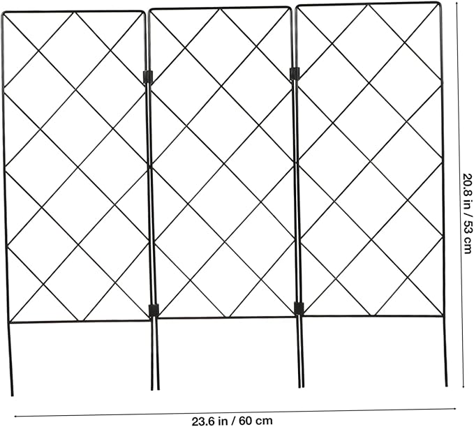 VANZACK Garden Trellis for Climbing Plants Multi-Functional Folding Support Stand for Vines Vegetables and Flowers Easy Installation and Reusable Design for Indoor and Outdoor Use