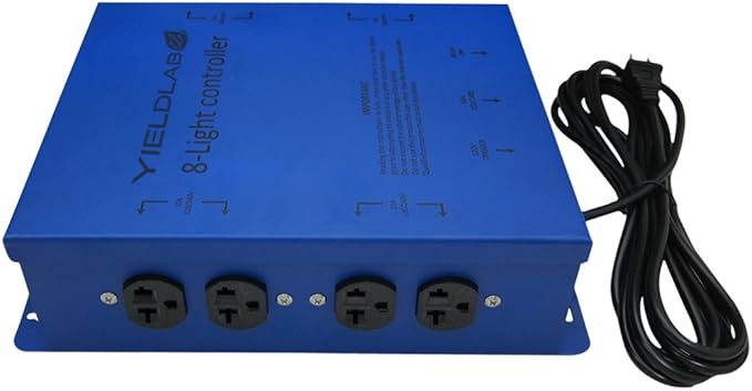 8 Outlet Grow Light Relay Controller (120v/240v) – Hydroponic Aeroponic Horticulture Growing Equipment