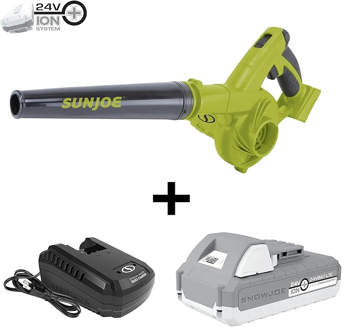 Sun Joe 24V IONMAX Work Shop Blower and Vacuum Battery Charger 24V-WSB-LTE