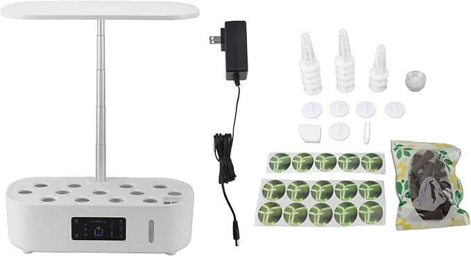 Hydroponics Growing System Soil Free Efficient Full Spectrum LED Grow Light Indoor Garden Kit with Intelligent Planting System for Plants and Vegetables Indoor Cultivation