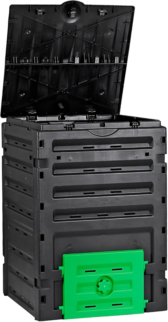 JupiterForce 120 Gallon Large Compost Bin BPA Free Outdoor Composting Tumblers for Garden Patio Easy Assembling Fast Creation of Fertile Soil Lightweight