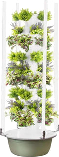 Hydroponic Tower(5 Floors/7 Floors/9 Floors) Hydroponic Growing System LED Light + Adapters + Water Pump for Indoor Herbs Fruits and Vegetables9Layer