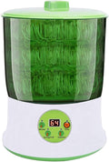 Bean Sprouts Machine Seed Sprouter Kits LED Display Time Intelligent Automatic Bean Sprouts Maker 3 Layers Function Large Capacity Seed Grow Also for Radish Alfalfa Wheatgrass Broccoli Sprouts
