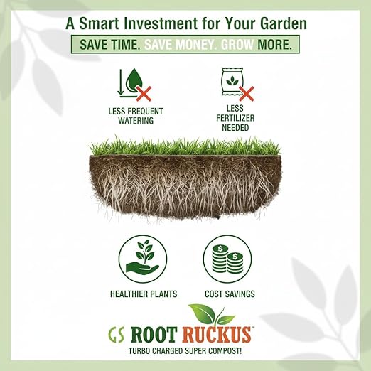 GS Plant Foods Root Ruckus – Dry Soil Zone Conditioner – Humic-Rich Granules with Kelp Components to Support Soil Structure &amp Nutrient Availability (11 oz)