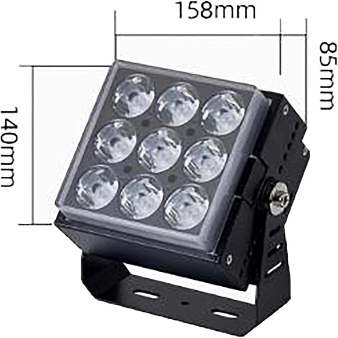 Ground Landscape Lights - AC85-265VAdjustable Angle Floor Lamp Spotlight Beam Light Outdoor IP67 Waterproof Long-Range Spotlight Garden Courtyard Underground Light(Yellow90w)