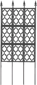 150cm 190cm 220cm 280cm Garden Trellis PE-Coated Metal Trellis Frame for Indoor Outdoor Support Netting for Climbing Plants Fencing Decorative Easy to Install(Black85 * 220cm)