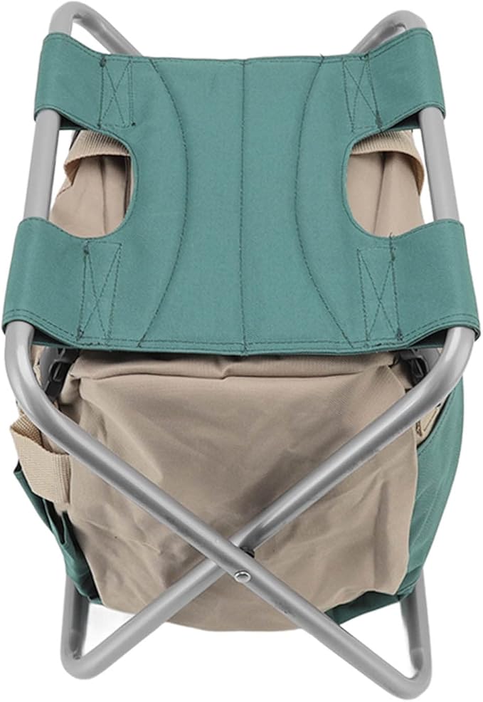 Garden Folding Stool Foldable Multipurpose Chair with Tools Storage Bag Large LIDacity for Greenhouse Fishing Camping and Travel
