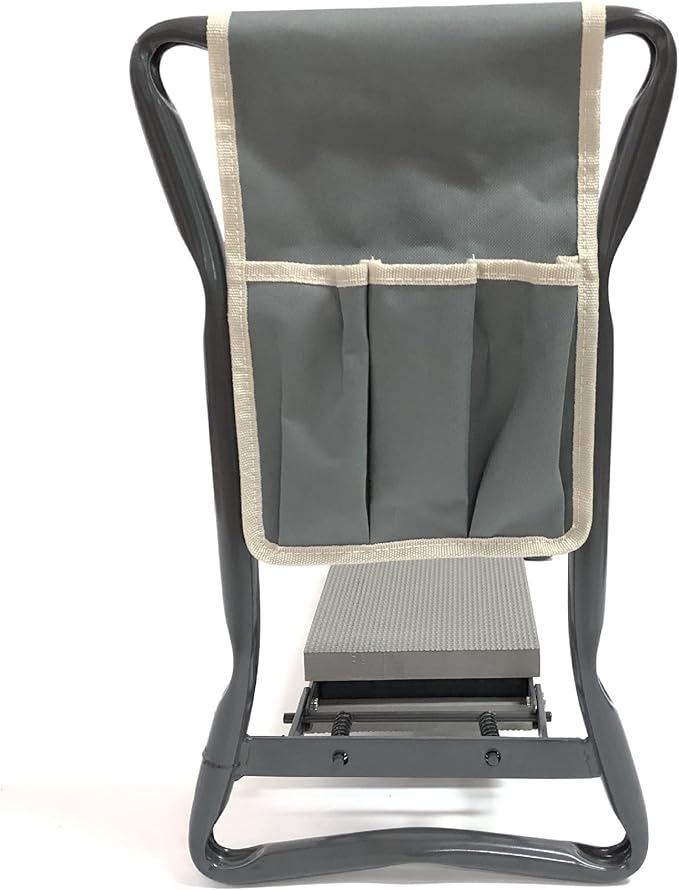 KANDUO Folding Garden Kneeler and Seat Garden Bench Sturdy Garden Stools with Soft Gardener Kneeling Pad Cushion &amp Tools Pouch for Outdoor Gardening