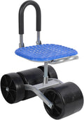 AUNMAS Garden Cart Rolling Stool Rolling Garden Scooter with Wheels Workseat Cart Tool for Patio Yard Outdoors