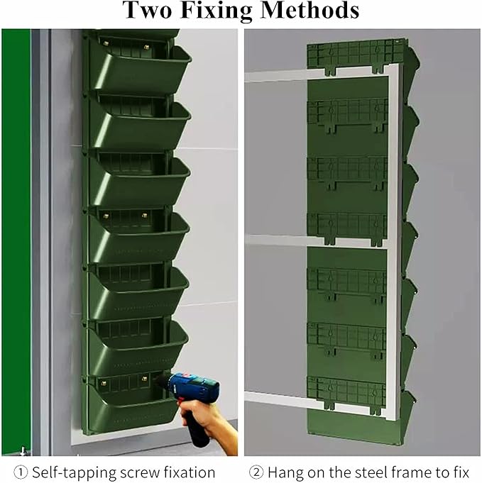Wall-Mounted Planter Raised Beds Set Vertical Garden Bed Hanging Elevated Planter Box for Outdoor Indoor Flowers Vegetables