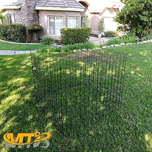 Garden Wire Compost Bin 30x30x24 inches Black Garden Bed Fencing