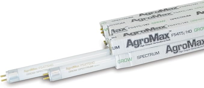 8-Pack 4 Foot (45.75) 6400K Grow T5 Fluorescent Grow Light Bulbs - (8) F54T5HO Bulbs