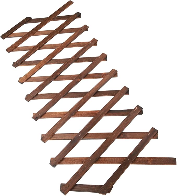 AYNEFY Expandable Plant Climbing Lattice Extensible Pine Fence Retractable Garden Trellis for Climbing Plants Plant Support Structure