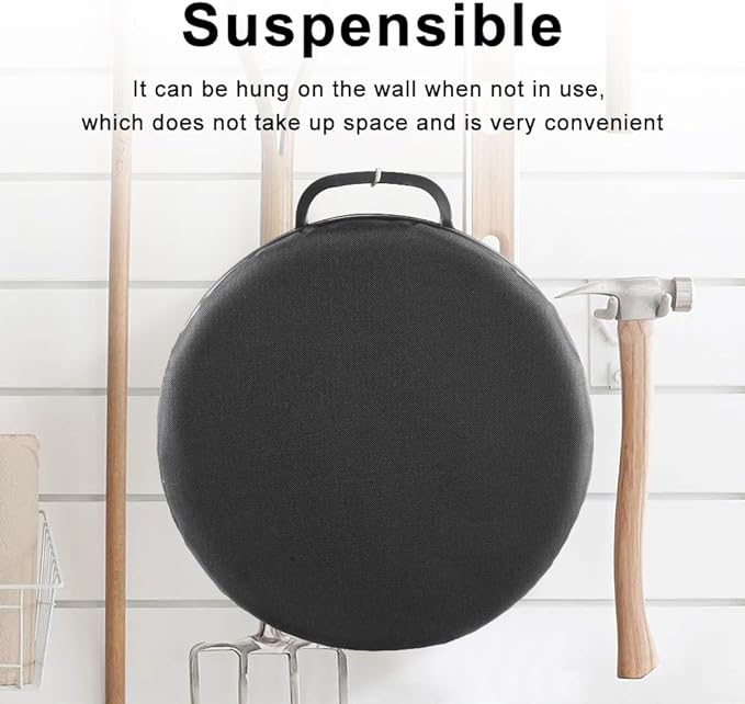 MiOYOOW 5 Gallon Bucket Seat 360 Degree Swivel Foam Bucket Seat Cushion with Protective Cover &amp Handle Comfortable Bucket Lid for Fishing Gardening Hunting and Camping