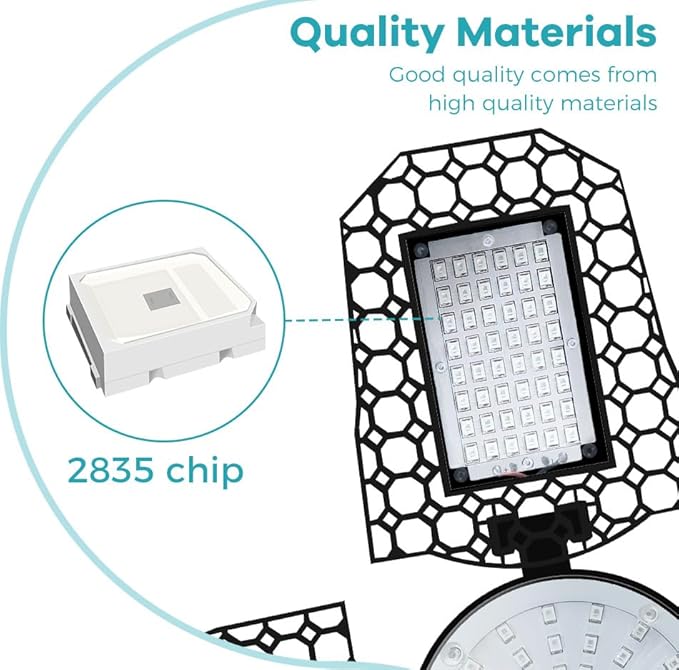 2 Pack 600W Foldable Full-Spectrum Plant Growth Lights E26/E27 LED Greenhouse Hydroponic Lamps Indoor Plant Luminaires Red-Blue Spectrum for Herb Vegetable Cultivation Growth Chamber Supplement Light