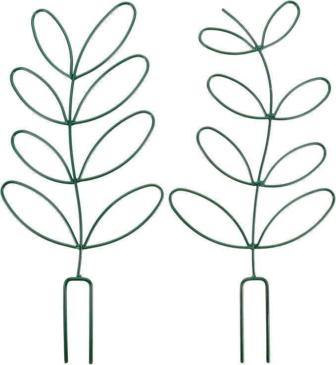 POPETPOP 2pcs Plant Climbing Frame Garden Trellis for Tomatoes Roses and Vines Support for Climbing Plants for Outdoor Gardening