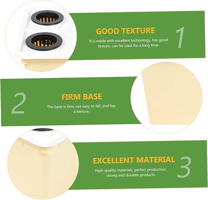 4holes Soilless Cultivation Plastic Hydroponic Planting Container for Balcony Garden Greenhouse and Home Gardening for Vegetables Fruits and Flowers