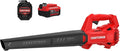 CRAFTSMAN V20 Leaf Blower Cordless with 4.0 Ah Battery and Charger 90 MPH 200 CFM Integrated Scraper Lightweight Easy Operation Handheld Blowers for Lawn Care (CMCBL710M1)