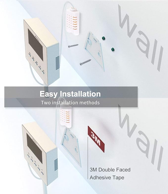 Briidea CO2 Controller and Monitor Day and Night Programmable CO2 Controller with Remote Sensor for Greenhouses