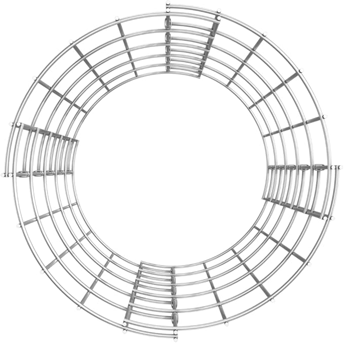 Circular Gabion Raised BedsGreenhouse PlanterDecorative Patio PlantersPatio Raised BedsVegetable PlantersHerb Plantersfor HerbsFruitsDeep-rooted vegetables3 pcs Galvanized Steel Ø11.8x19.7