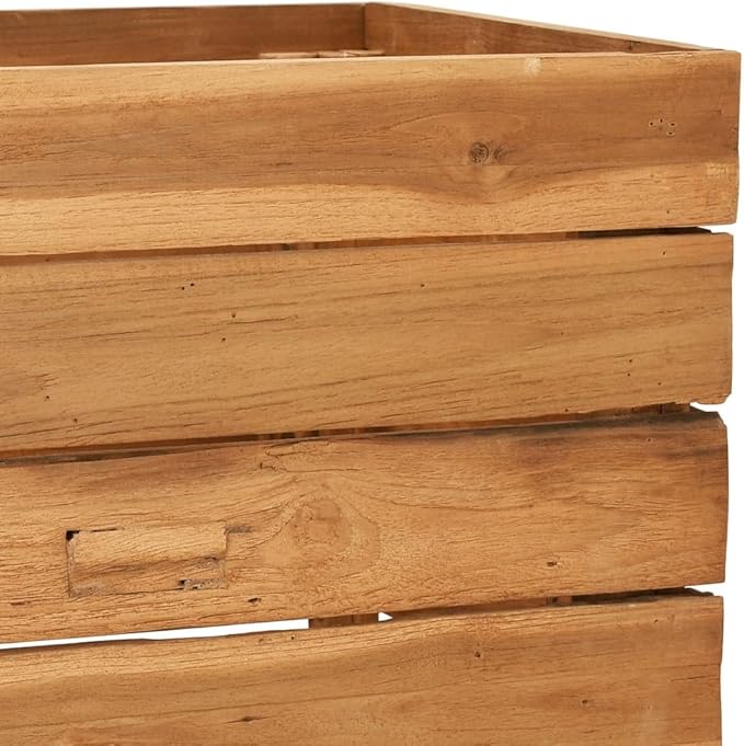 Raised Bed Garden beds Outdoor Planter Boxes Outdoor Garden Planter Suitable for Flowers Restaurants Backyard Patios 59.1x15.7x15 Recycled Teak Wood and Steel
