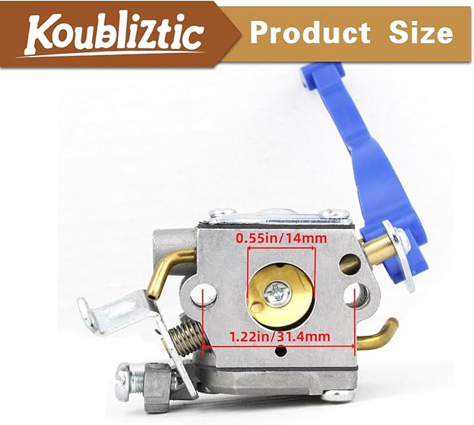 125B Carburetor Tune Up Kit for Husqvarna 590460102 125B 125BV Handheld Leaf Blower Replace for Zama C1Q-W37 -With 125B Ignition Coil