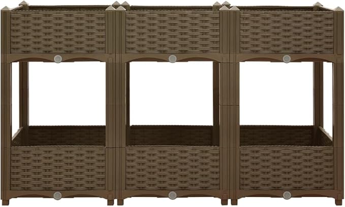 YAFF Raised Bed 47.2x15.7x28 Polypropylene (24.2lbs)