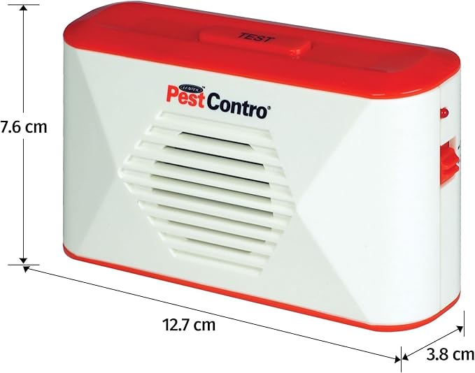 PestContro Portable Ultrasonic Rodent Repeller Cordless Non-Lethal Pest Control Dual Frequency Mice Rats Squirrels Chipmunks Kitchen Office Garage Basement Shed Storage Attic